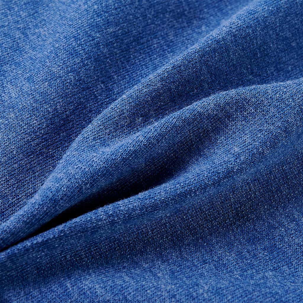 Sweat à capuche zippé enfant bleu foncé chiné 104