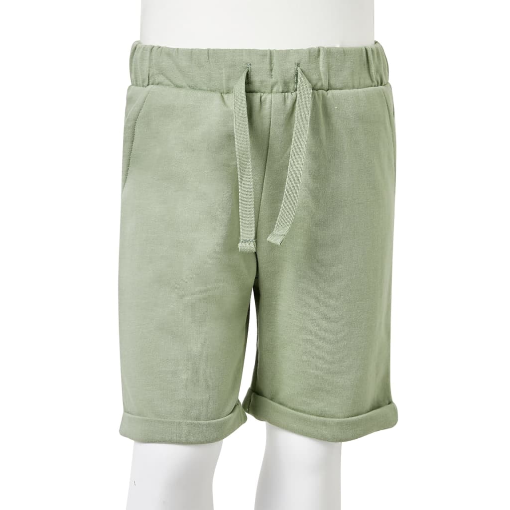Short enfant à cordon Kaki clair 92