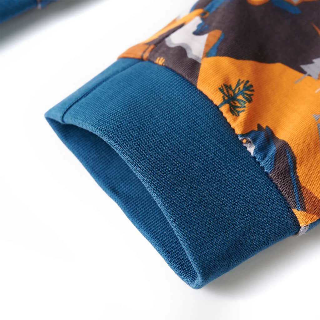 Pyjama enfant manches longues cognac 104