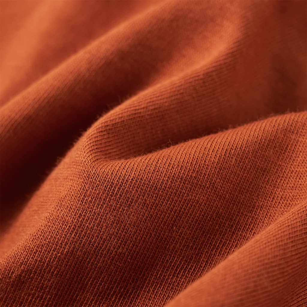 Kinder-Langarmshirt Dunkelorange 128