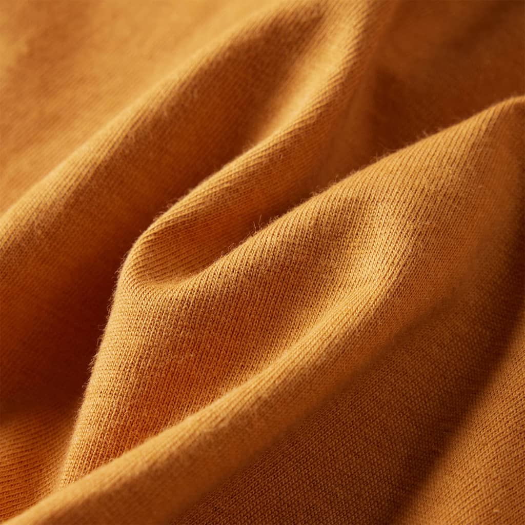 T-shirt à manches longues enfant Ocre foncé 116