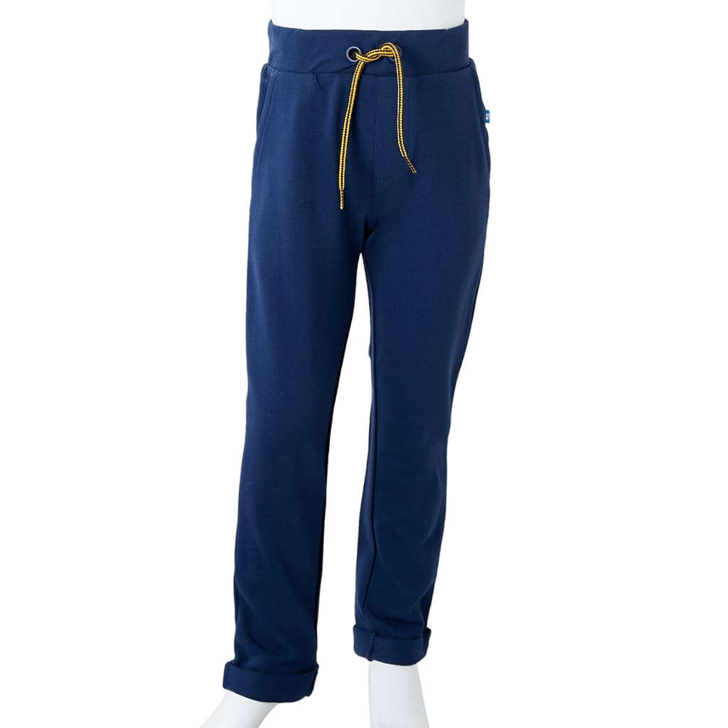 Pantalon enfant avec cordon de serrage bleu marine 104