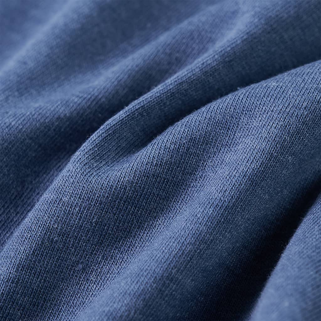 Kinder-Langarmshirt Blau Melange 140