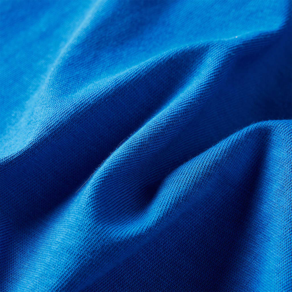 T-shirt à manches longues enfant bleu cobalt 128