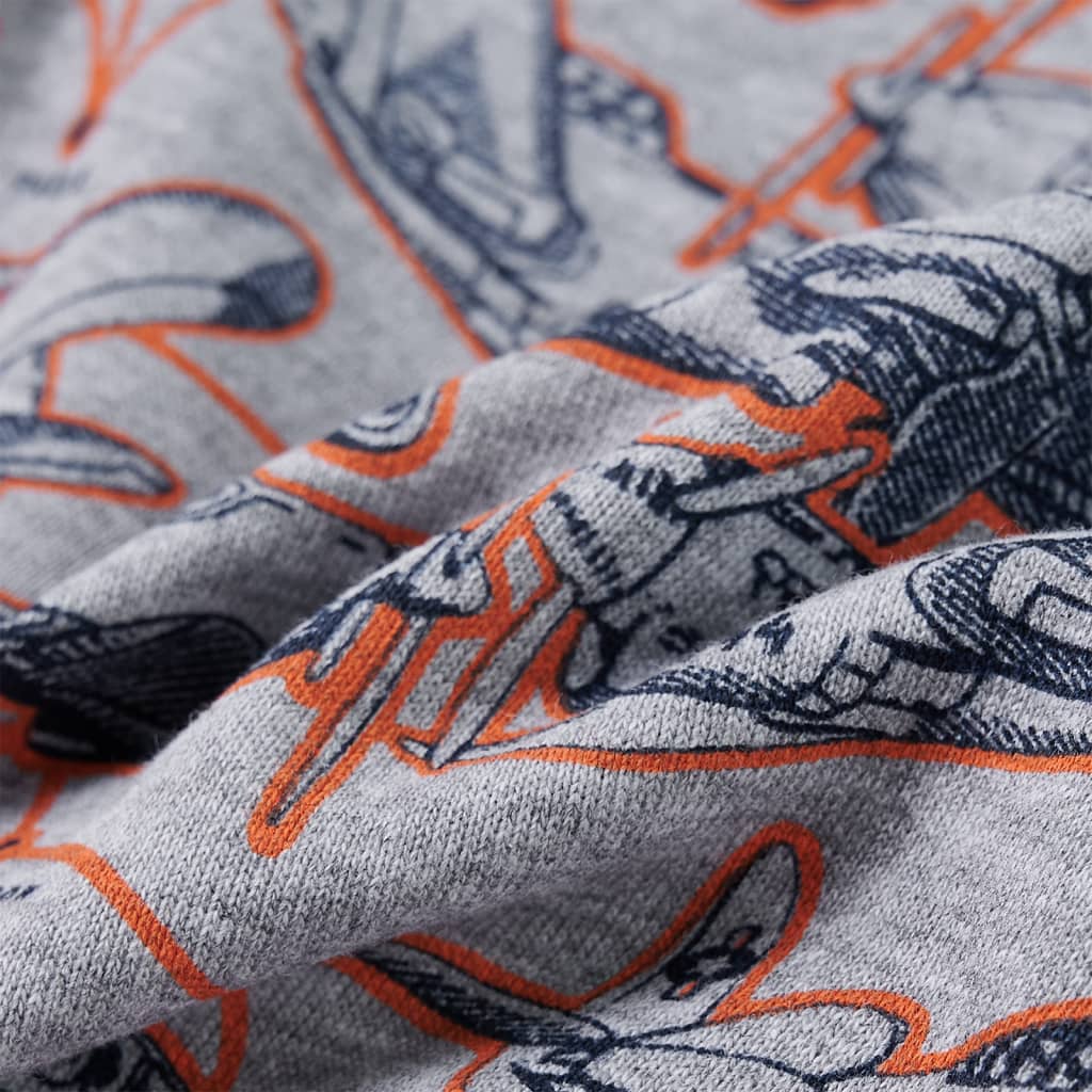 Kinder-Sweatshirt Grau Melange 140