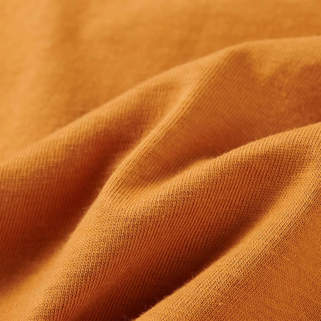 Kids' Long-Sleeved Shirt Dark Ochre 104