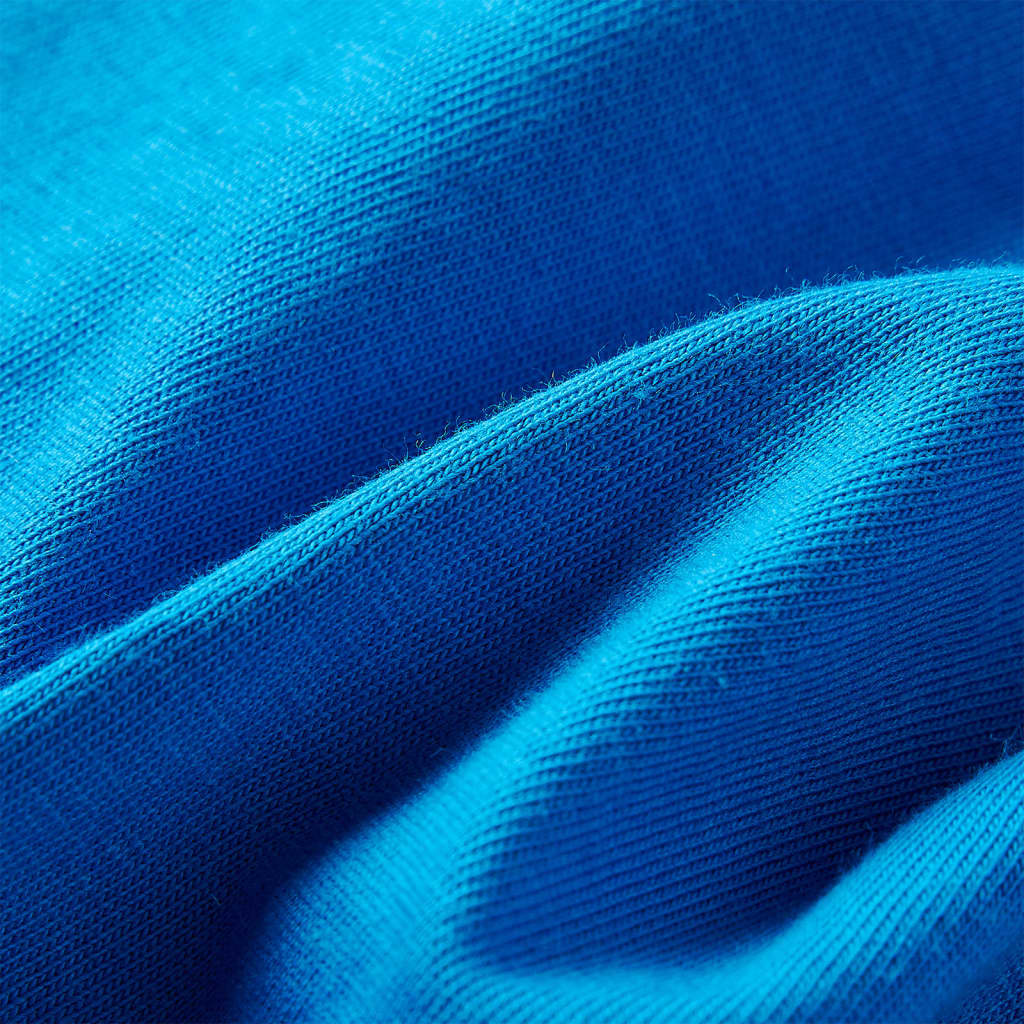 T-shirt manches longues enfant bleu cobalt 104