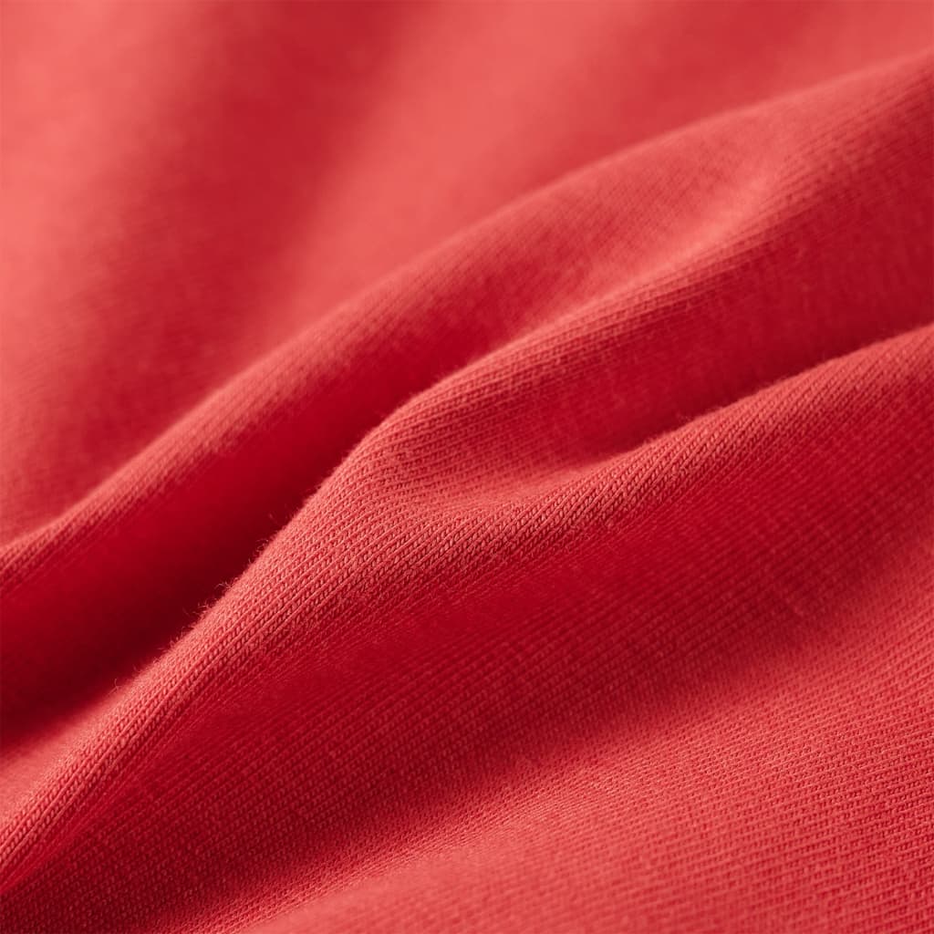 T-shirt manches longues enfant rouge foncé 128