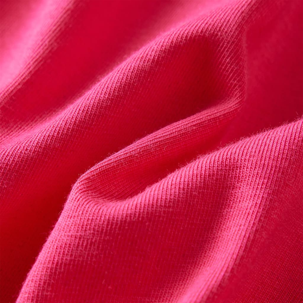 T-shirt manches longues enfant rose vif 104