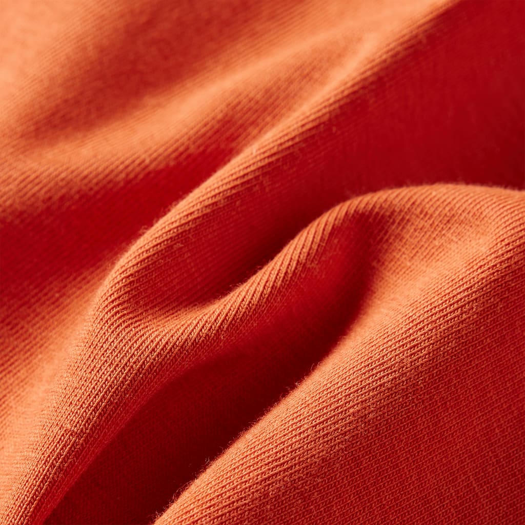 T-shirt à manches longues enfant orange foncé 92
