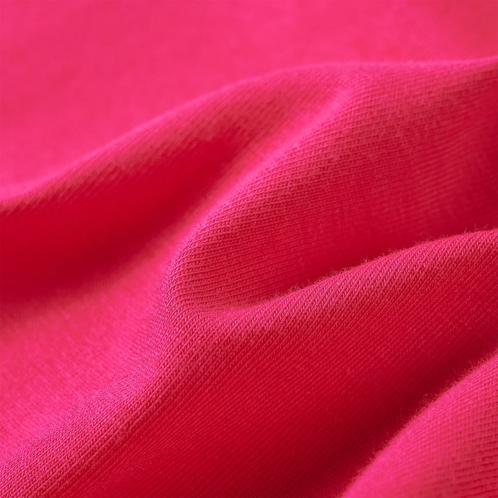 T-shirt à manches longues enfant rose vif 116