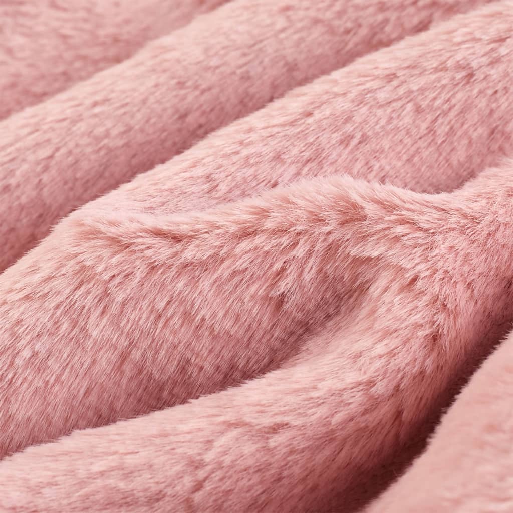 Manteau enfant fausse fourrure rose 116