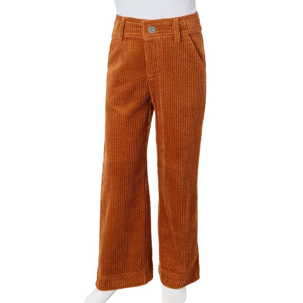 Kids' Corduroy Trousers Cognac 116