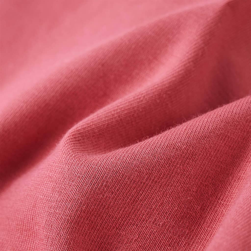 T-shirt manches longues enfant vieux rose 140