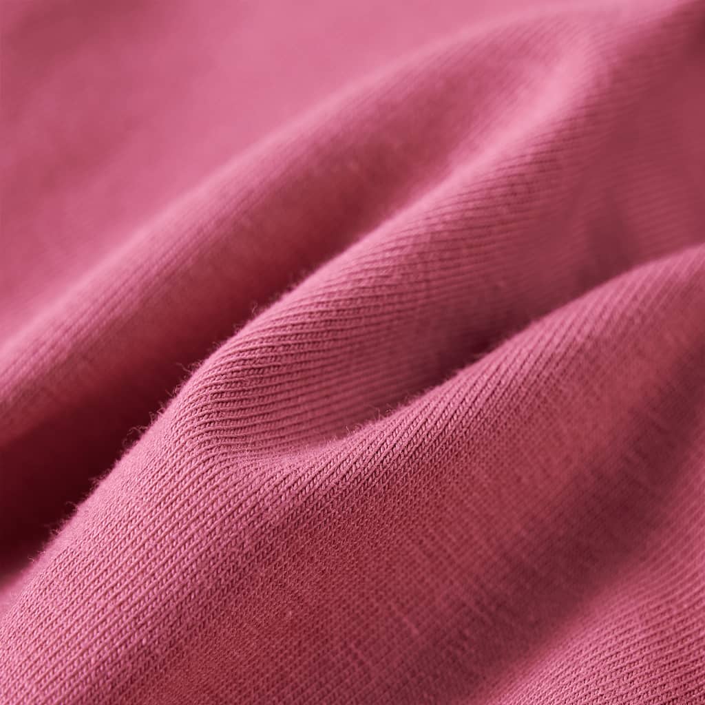 T-shirt manches longues enfant rose framboise 92