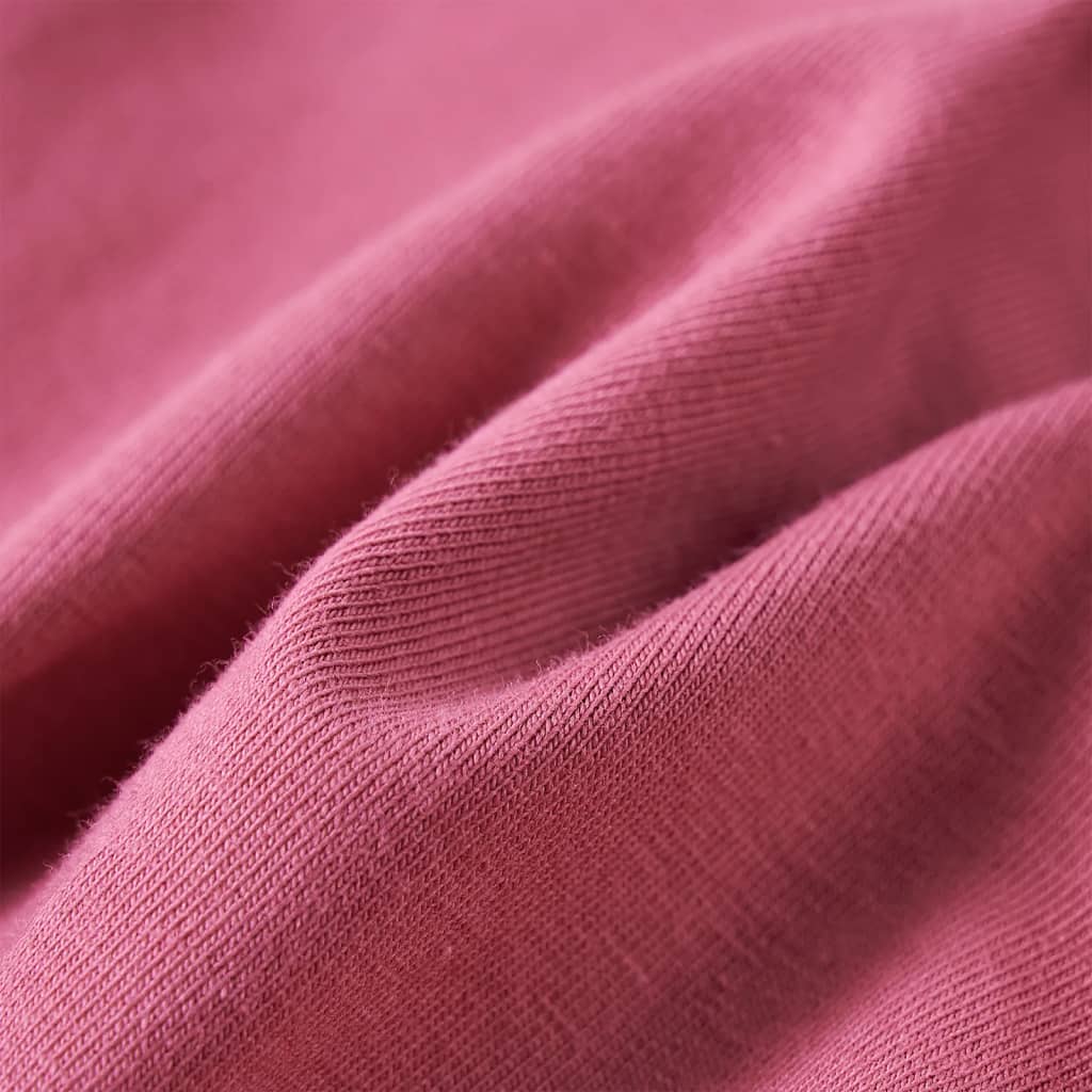 T-shirt manches longues enfant rose framboise 116