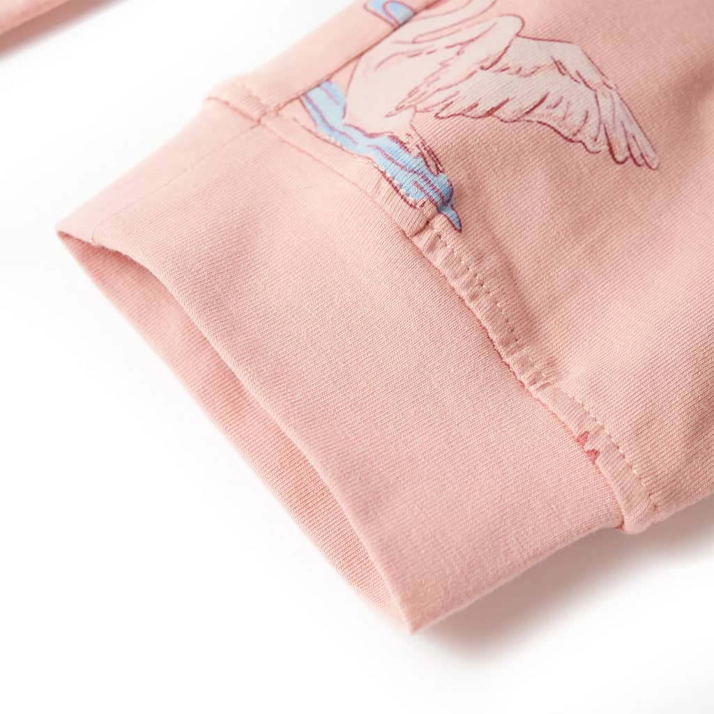 Kinderpyjama mit Langen Ärmeln Hellrosa 116