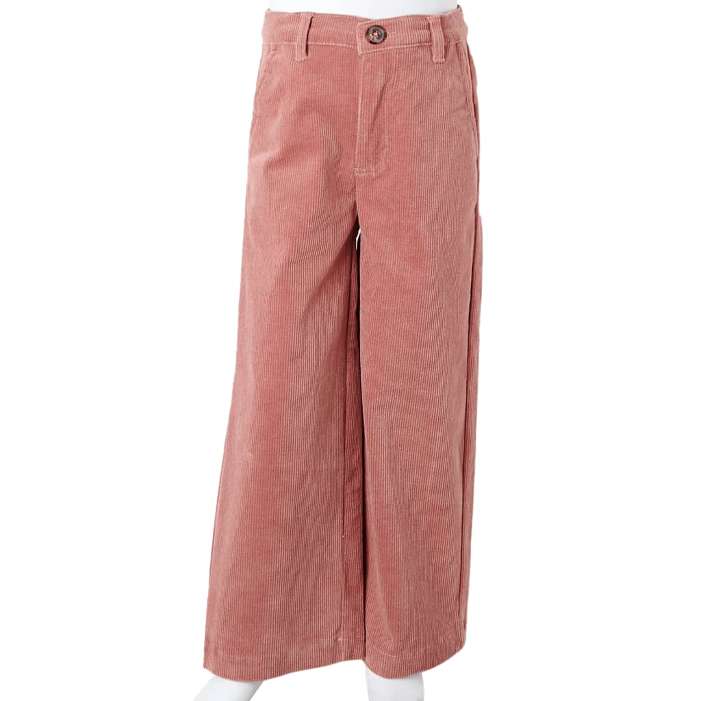Kids' Corduroy Trousers Old Rose 92