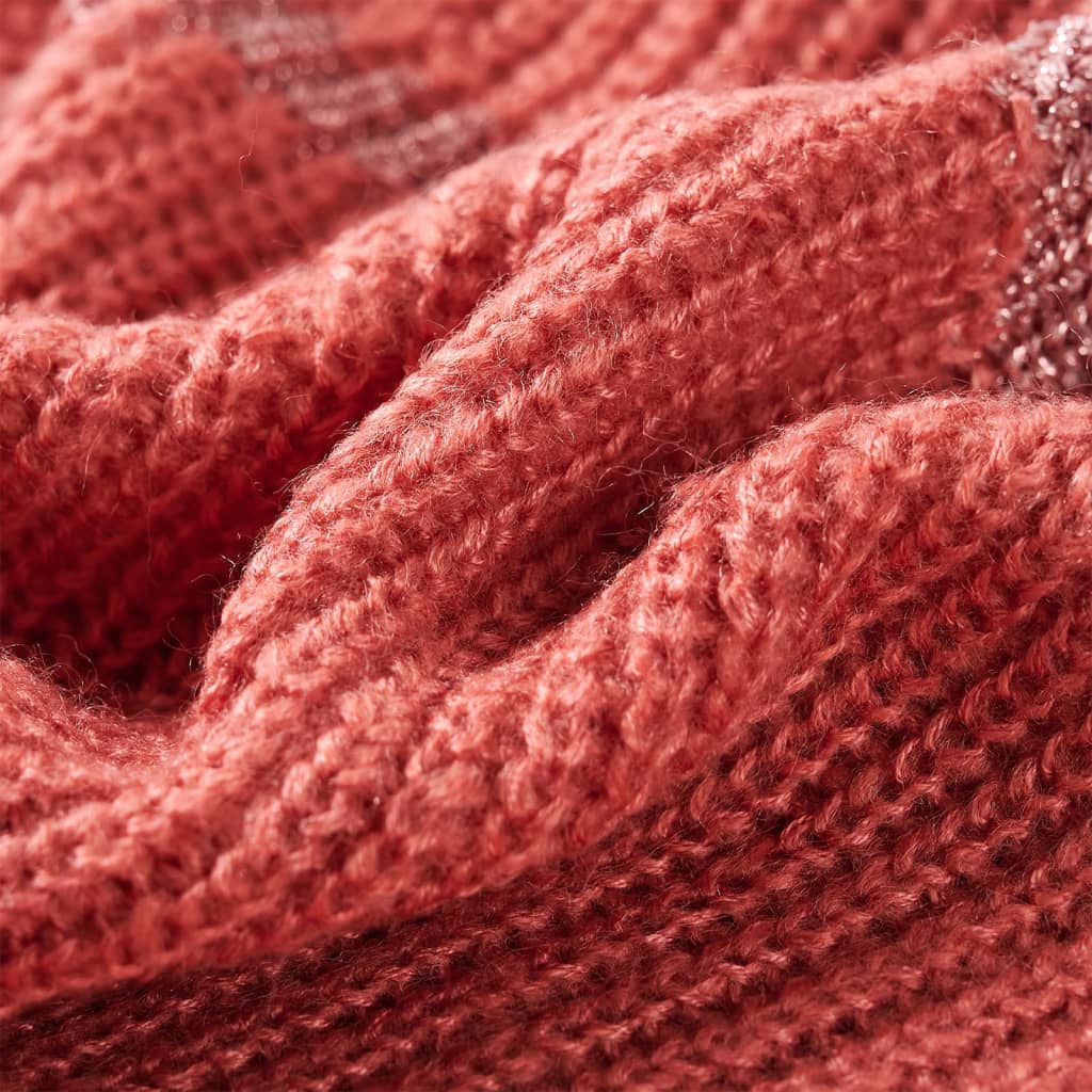 Children's Jumper Knitted Medium Pink 140