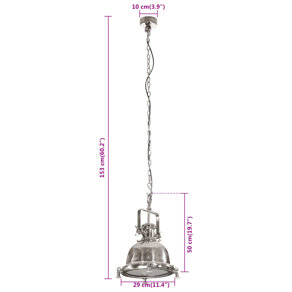 Suspension 29x29x153 cm aluminium