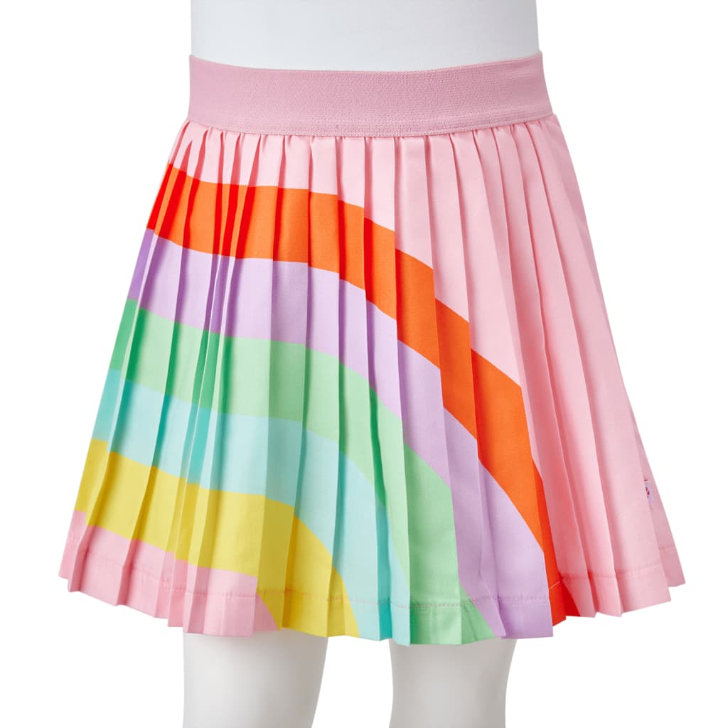 Kinder-Faltenrock Hellrosa 128