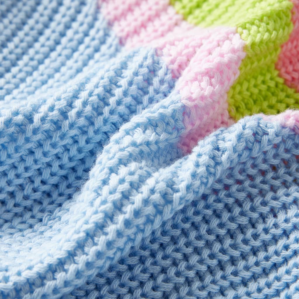 Pull Enfant Tricoté Bleu 104