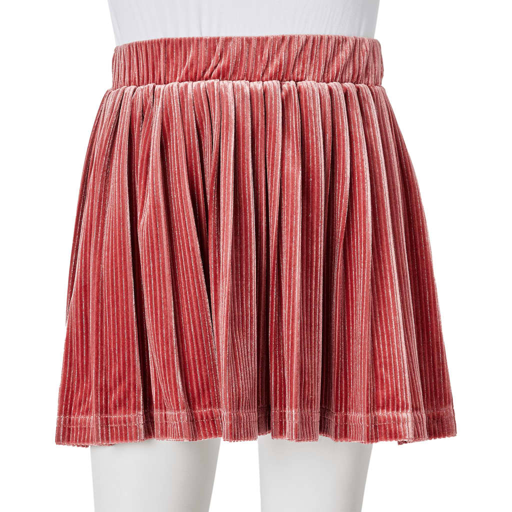 Girls' Pleated Skirt Mid-Pink 116