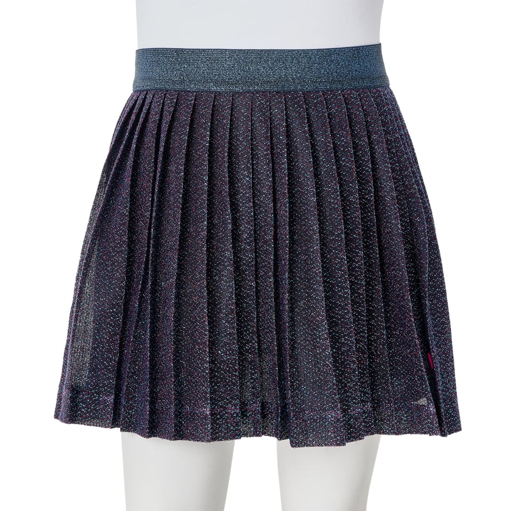 Jupe enfant à paillettes bleu marine 128