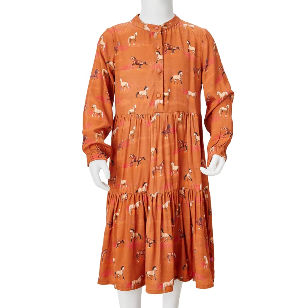 Robe enfant cognac 104