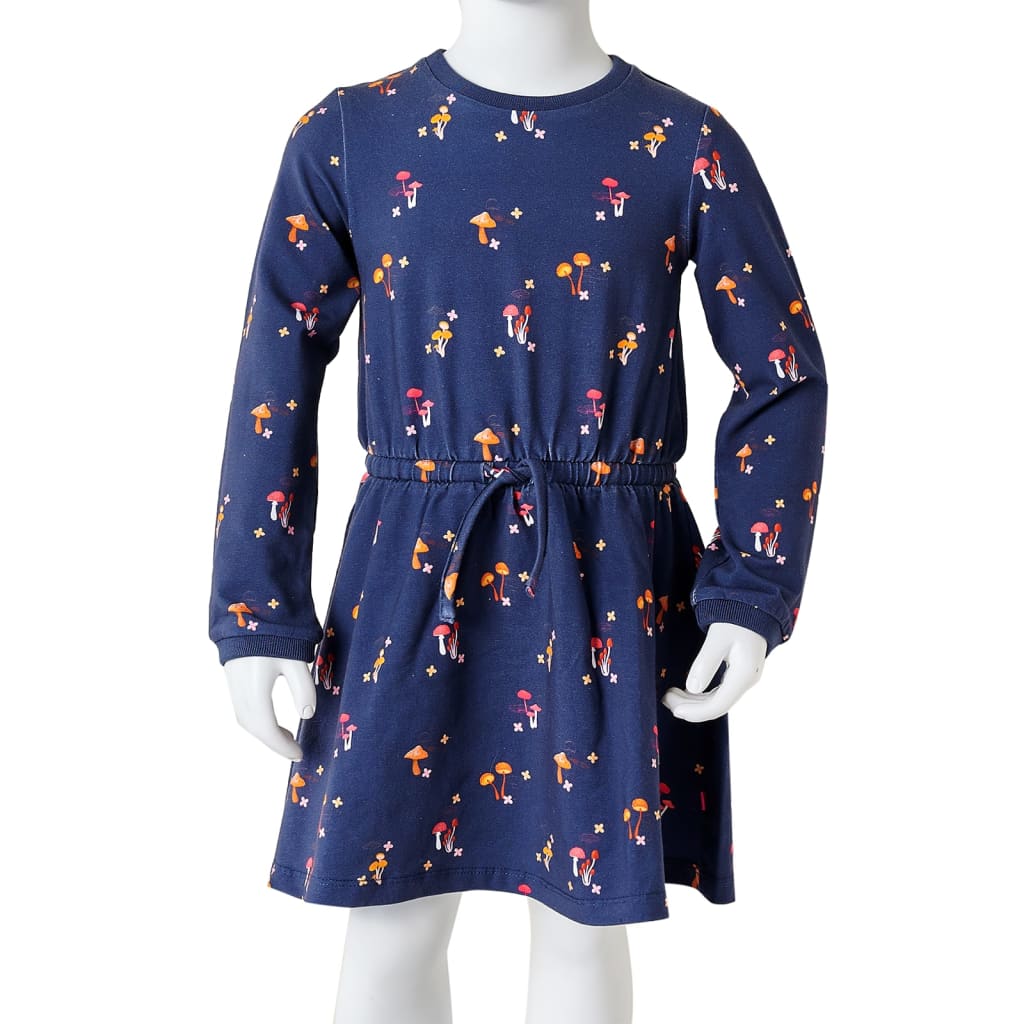 Robe enfant bleu marine 104