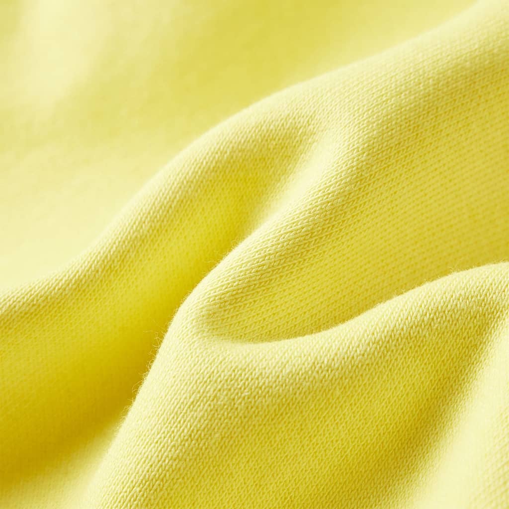 Sweat-shirt à capuche zippé enfant Jaune clair 104