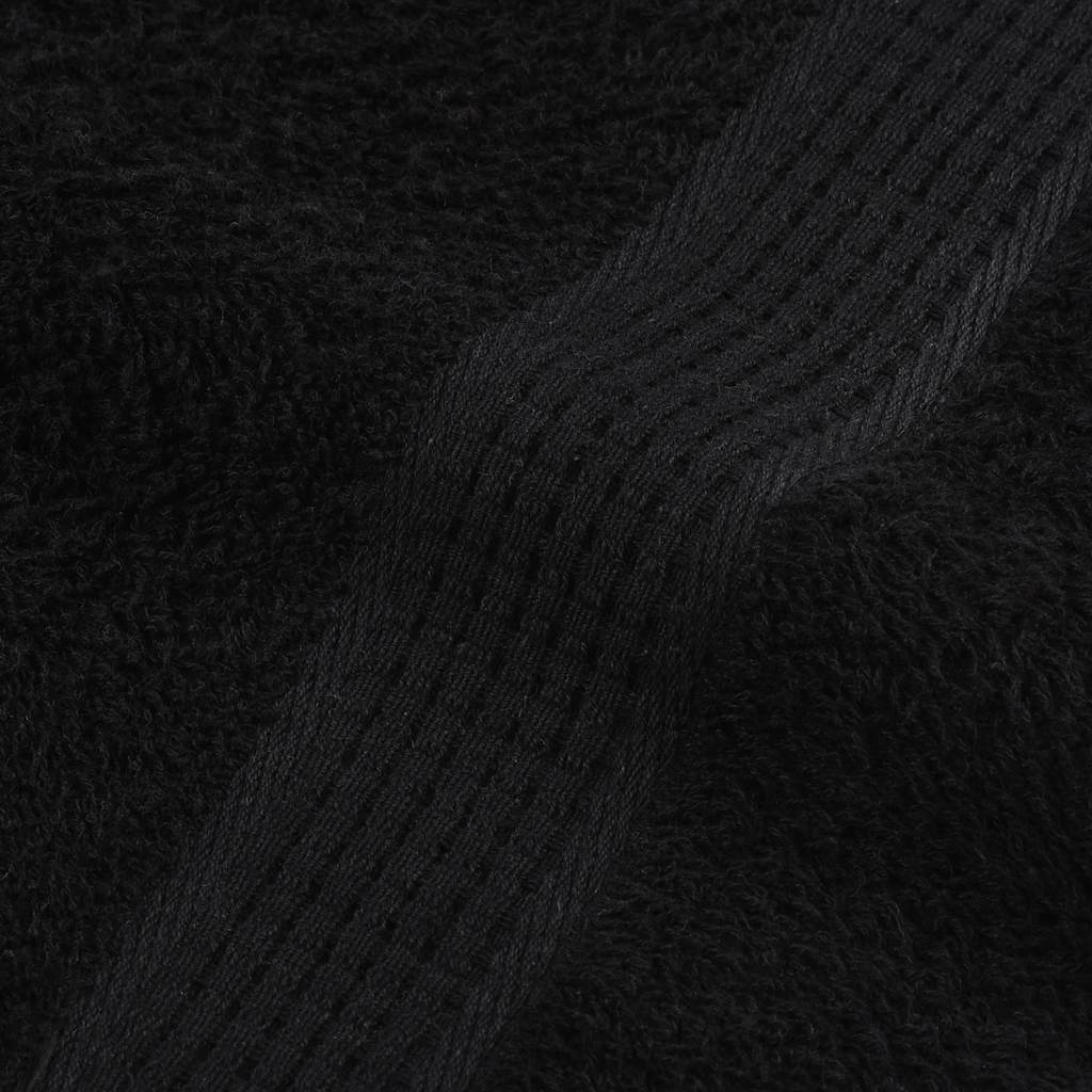Bath towels FROGN 10 pcs Black 100x150 cm 360 gsm