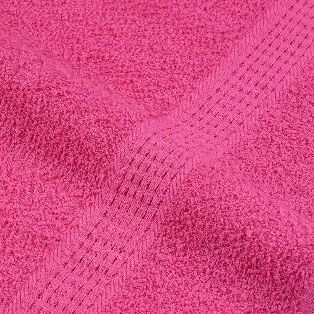 Serviettes de bain FROGN 4 p. Rose 50x100 cm 360 g/m²