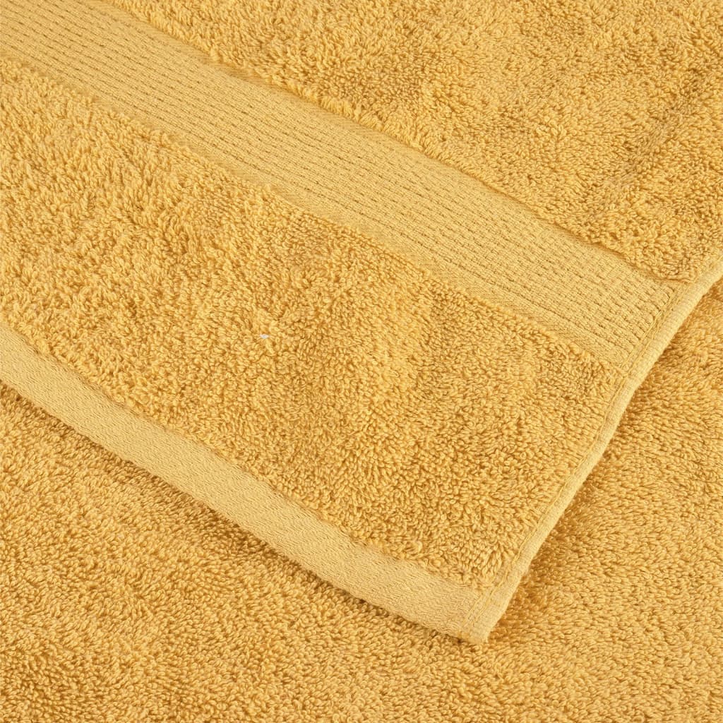 Premium Handtücher SOLUND 4 Stk. Gold 50x100 cm 600 g/m²
