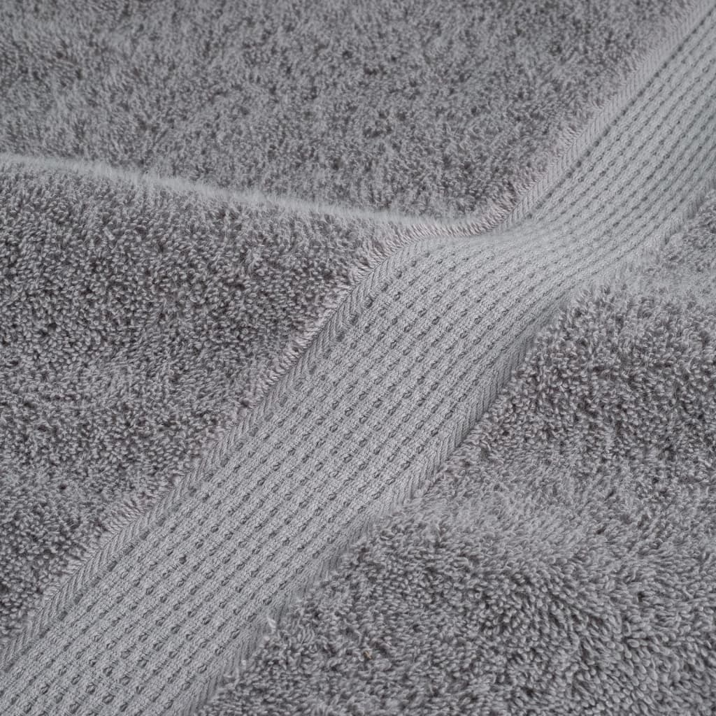 Premium Duschtücher SOLUND 4 Stk. Grau 70x140 cm 600 g/m²