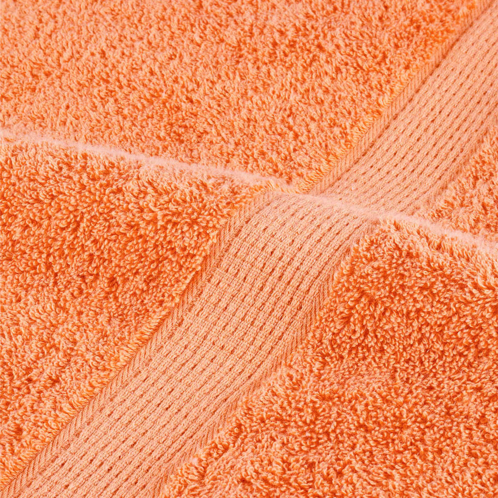 Serviettes de douche premium SOLUND 2 p. Orange 70x140 cm 600 g/m²