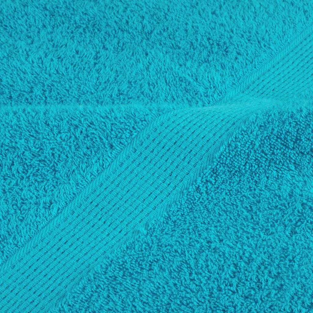 Premium-Duschtücher SOLUND 4 Stk. Türkis 70x140 cm 600 g/m²