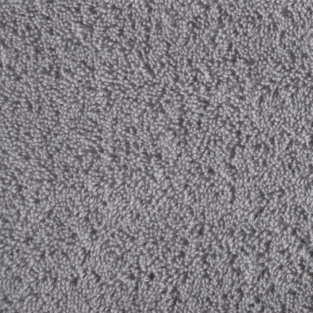 Lot de 6 serviettes premium SOLUND grises 600 g/m²