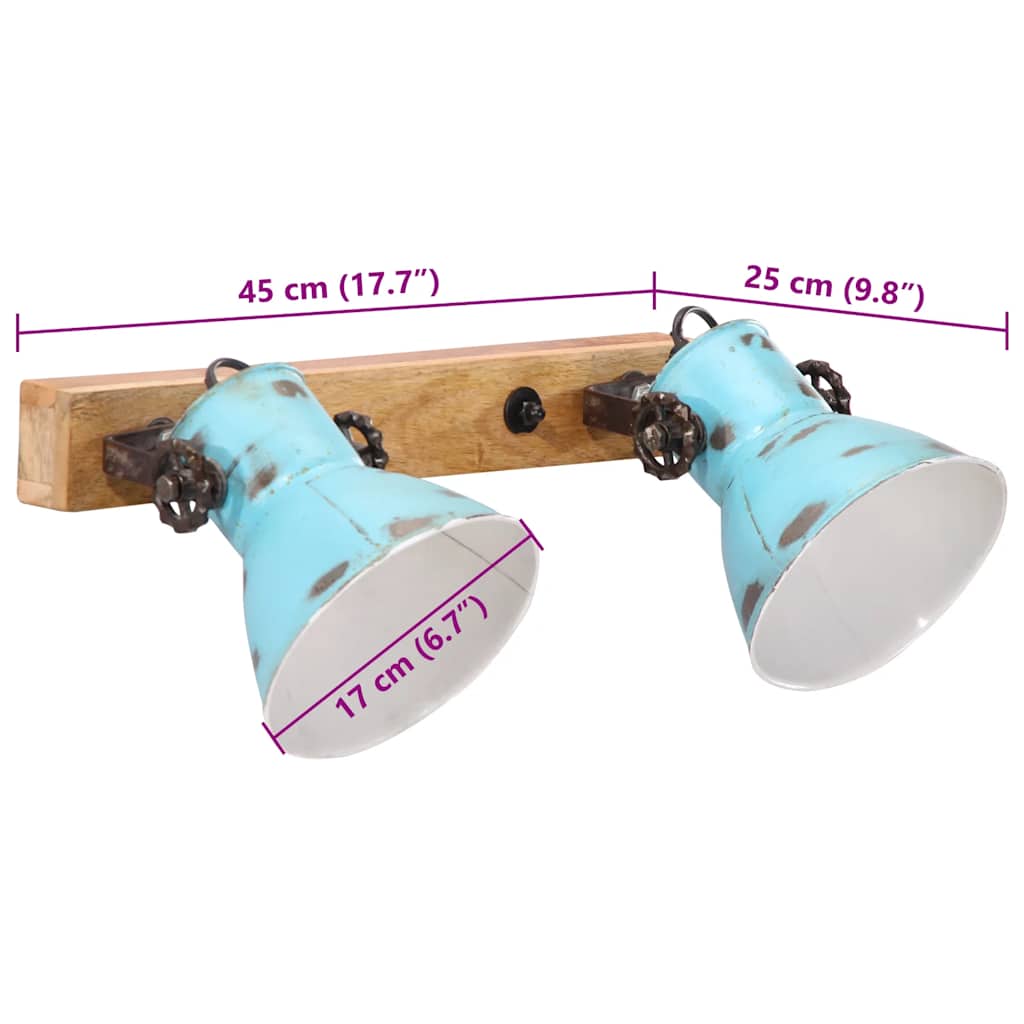 Wall light 25 W Blue 45x25 cm E27