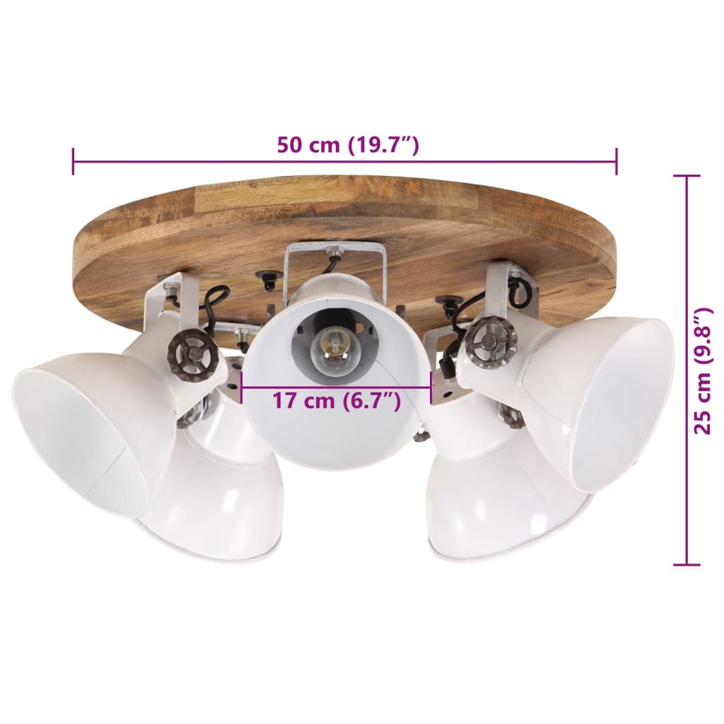 Ceiling Light 25 W White 50x50x25 cm E27
