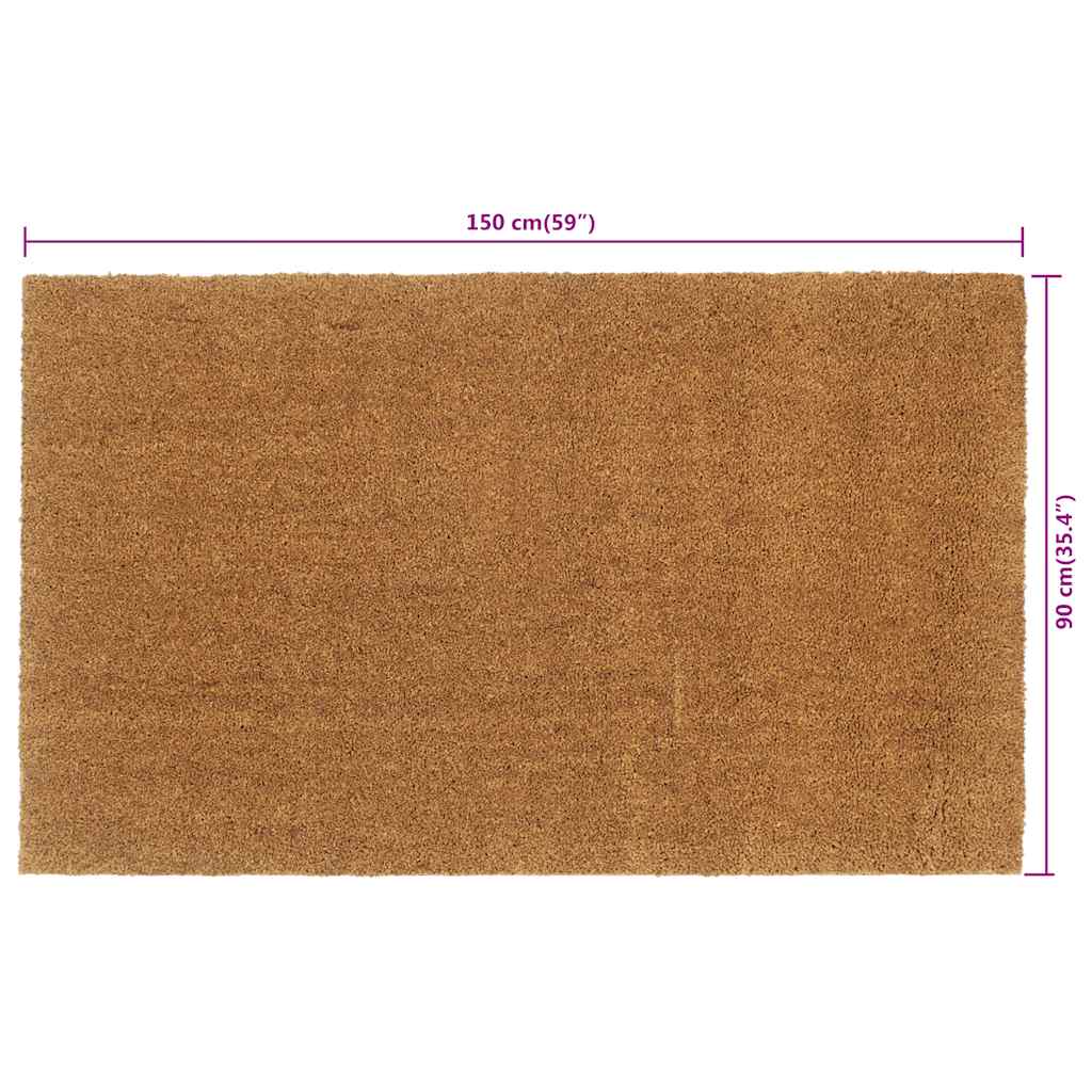 Doormat Natural 90x150 cm Coir Tufted