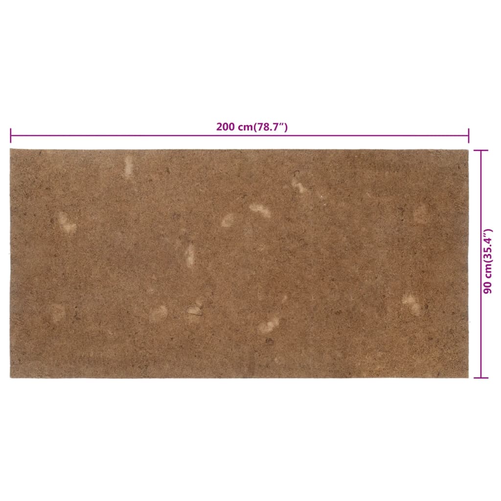 Mattress Topper 90x200 cm Coconut Fibers
