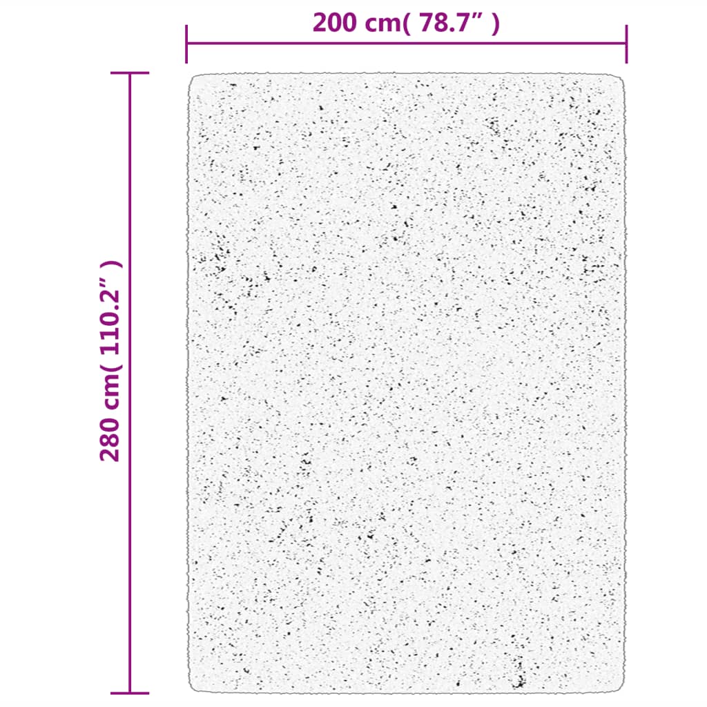 Tapis HUARTE Poil ras Doux et Lavable Vert Forêt 200x280 cm