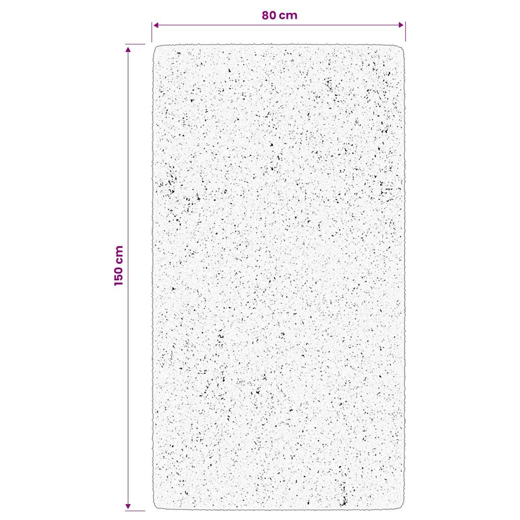 Teppich IZA Kurzflor Skandi-Stil Anthrazit 80x150 cm