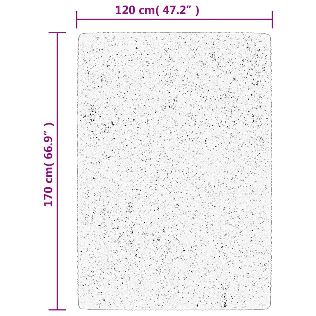 Rug IZA Low Pile Scandi-Style Anthracite 120x170 cm