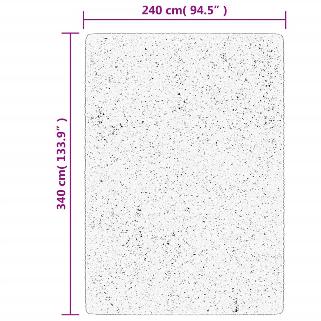 OVIEDO Low Pile Carpet Beige 240x340 cm