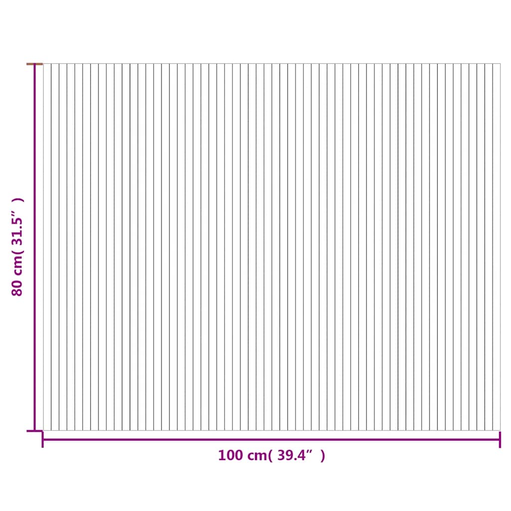 Teppich Rechteckig Braun 80x100 cm Bambus