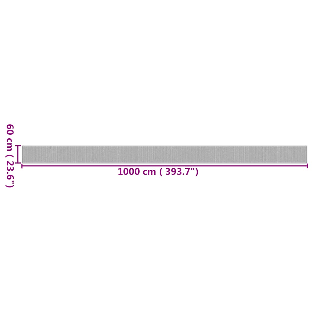 Teppich Rechteckig Natur 60x1000 cm Bambus