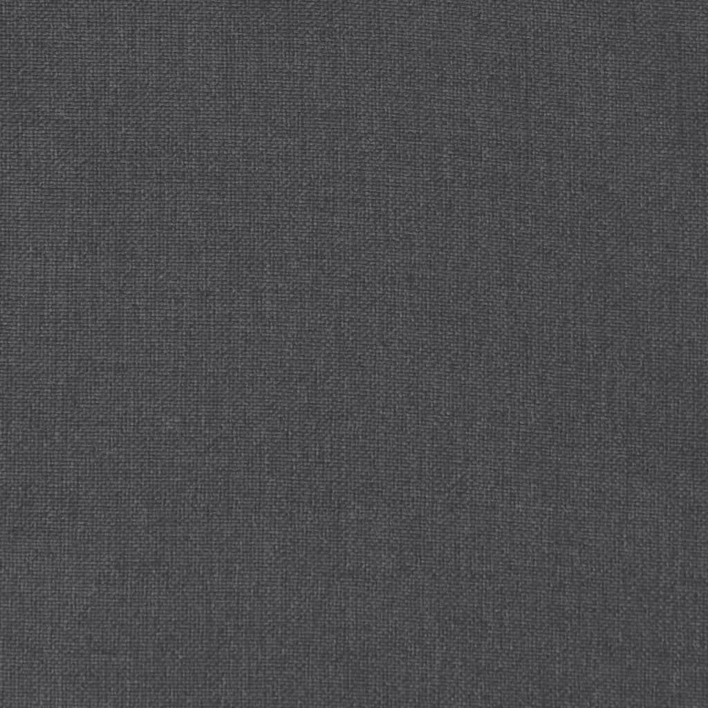 High-backed cushion pads 6 pcs. Mélange anthracite 120x50x7 cm fabric
