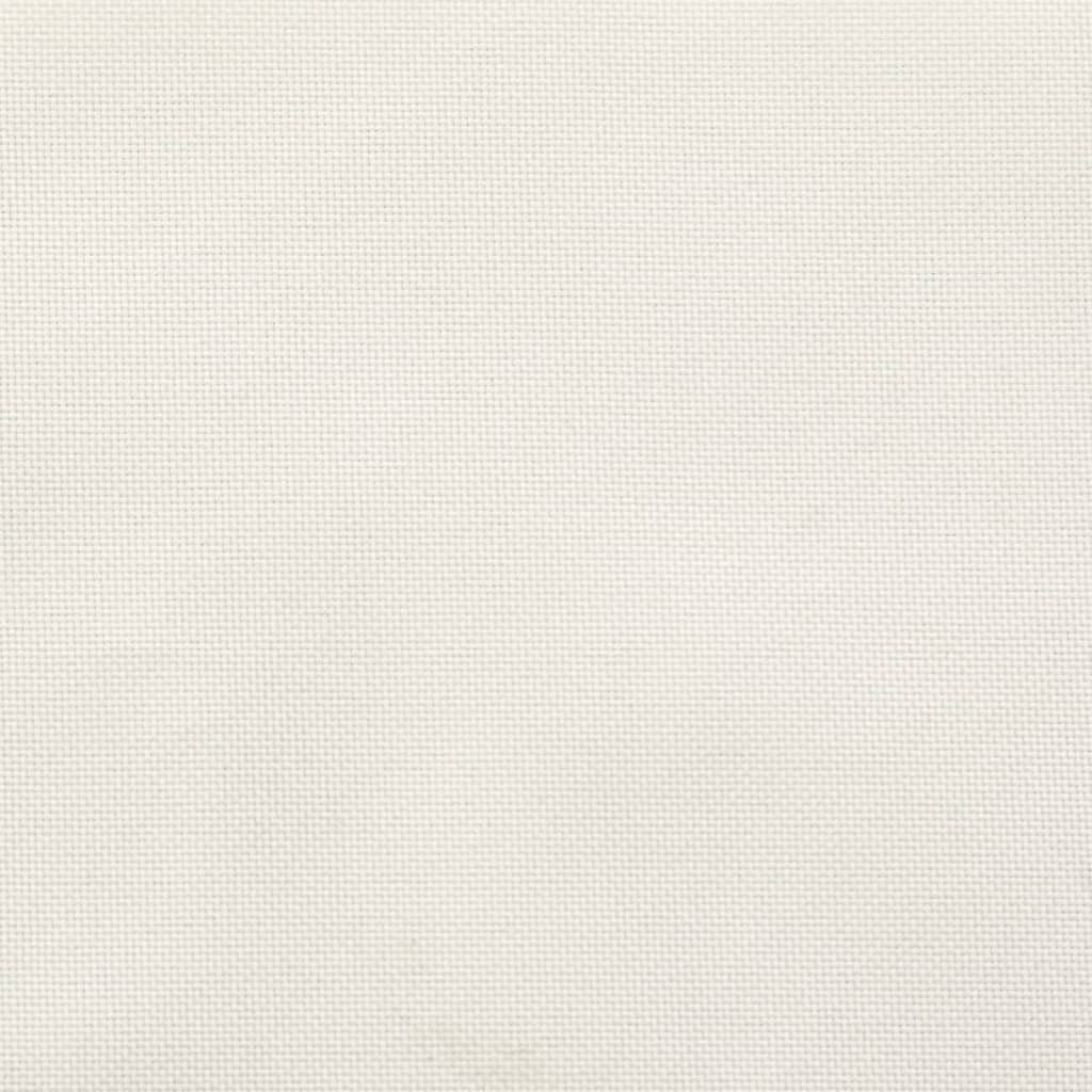 Coussins de dossier haut 6 pces Mélange crème 120x50x4 cm Tissu